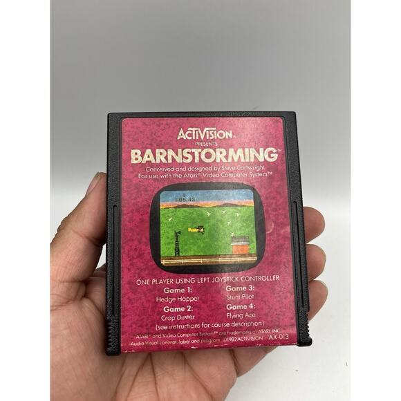 Atari 2600 Barnstorming Tested Rare Combined Ship - Picture 2 of 4